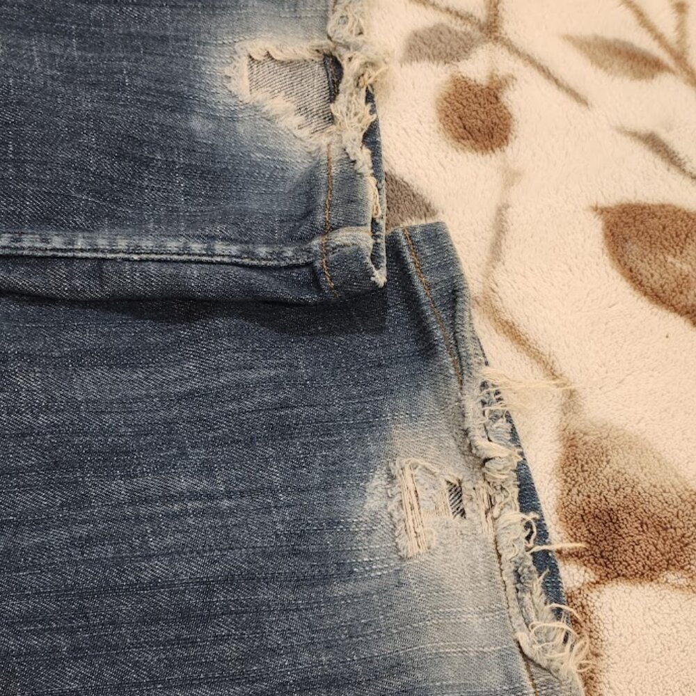 Vintage Frankie B Embroidered Butterfly Pockets Jeans Size 2 - Picture 13 of 14